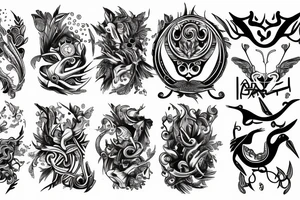 aries sagittarius tattoo idea