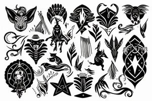 aries sagittarius tattoo idea