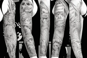 Gangster sleeve tattoo idea