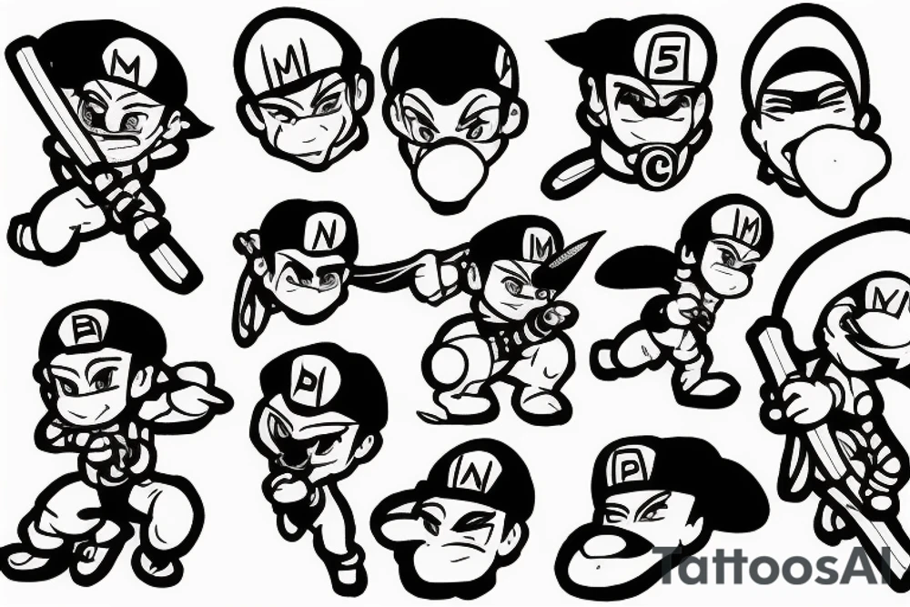 A ninja plumber tattoo idea