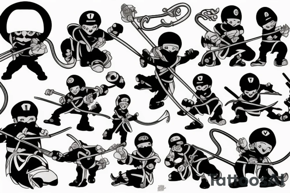 A ninja plumber tattoo idea