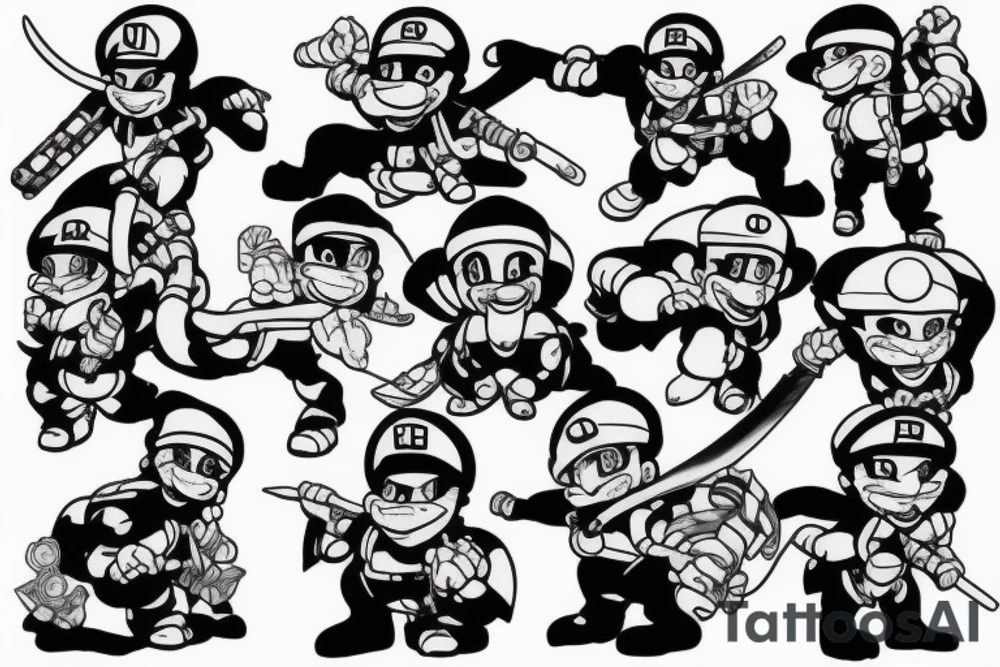 A ninja plumber tattoo idea
