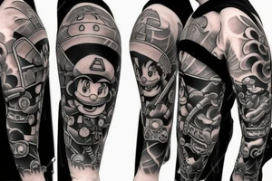 A ninja plumber tattoo idea