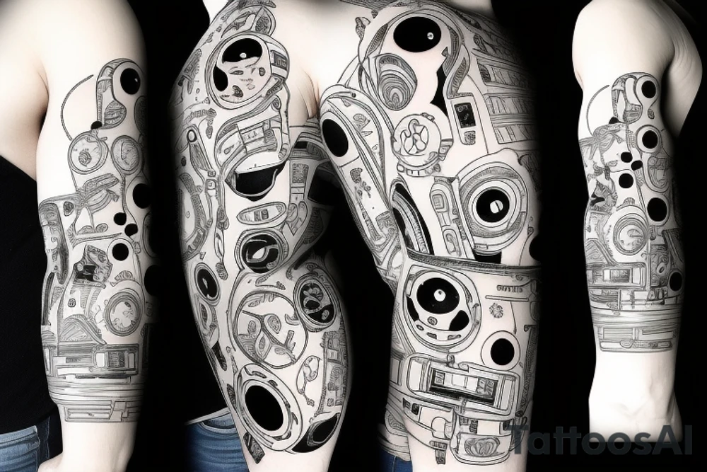 Spaceman, DNA, Music sleeve tattoo idea