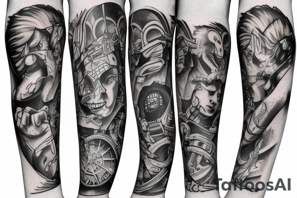 Washington state arm sleeve tattoo idea