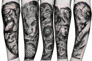 Washington state arm sleeve tattoo idea