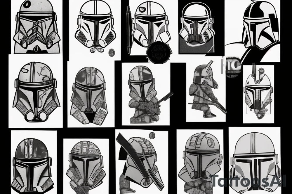 Mandalorian Bad batch Clone trooper tattoo idea