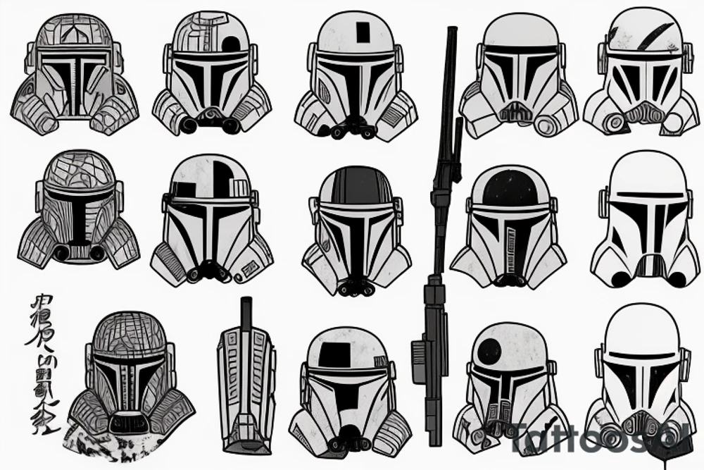 Mandalorian Clone trooper tattoo idea