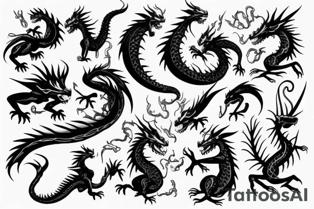 Dragon tattoo idea
