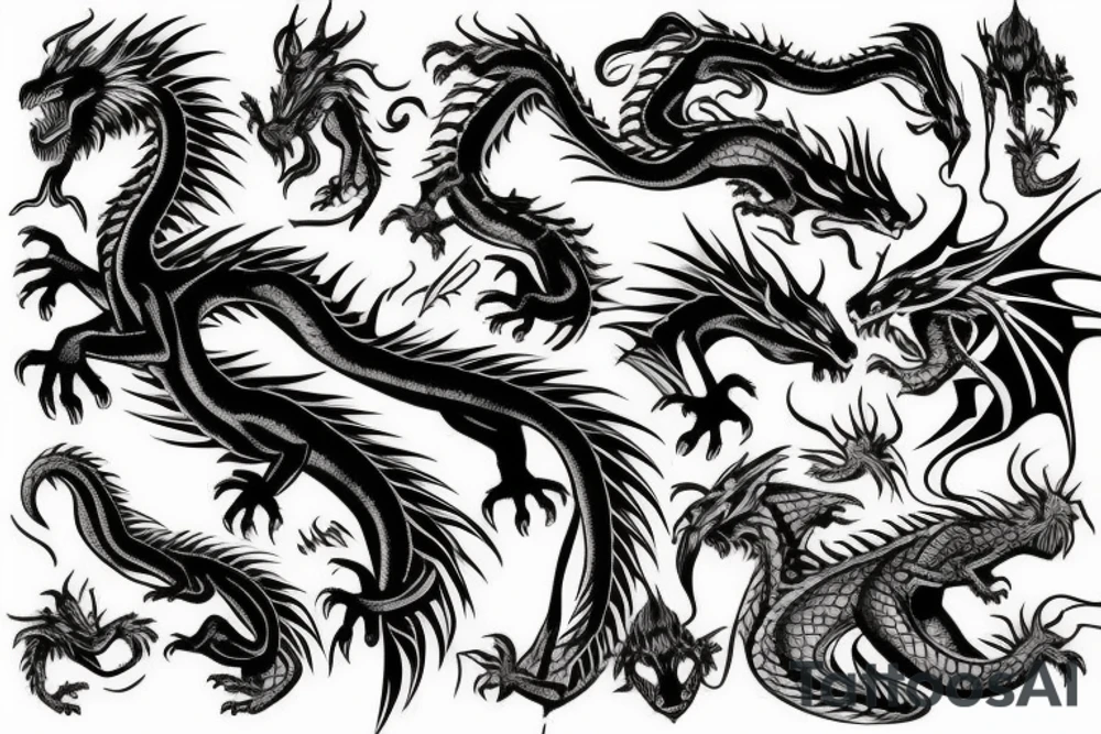 Dragon tattoo idea
