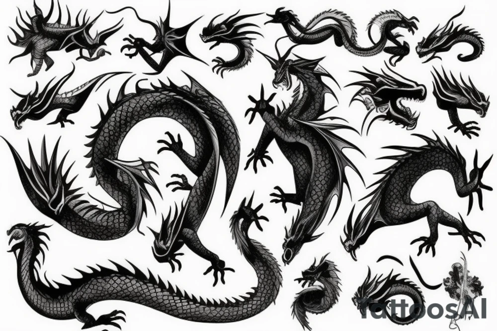 Dragon tattoo idea