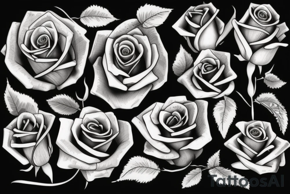 Rose tattoo idea