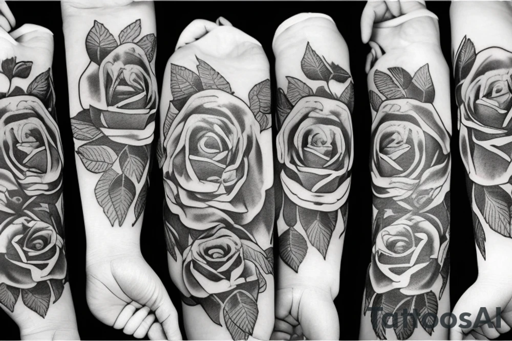 Rose tattoo idea