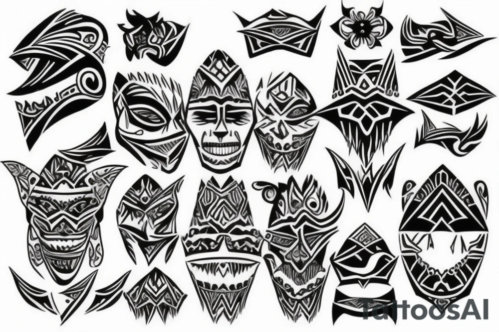 Lower jaw tattoo idea