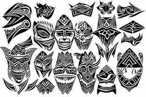 Lower jaw tattoo idea