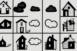 house on a cloud tattoo idea