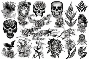 River on the forest tattoo idea