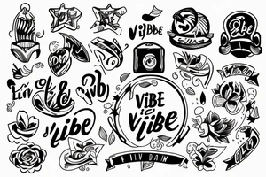 Good vibe family loyalty tattoo idea