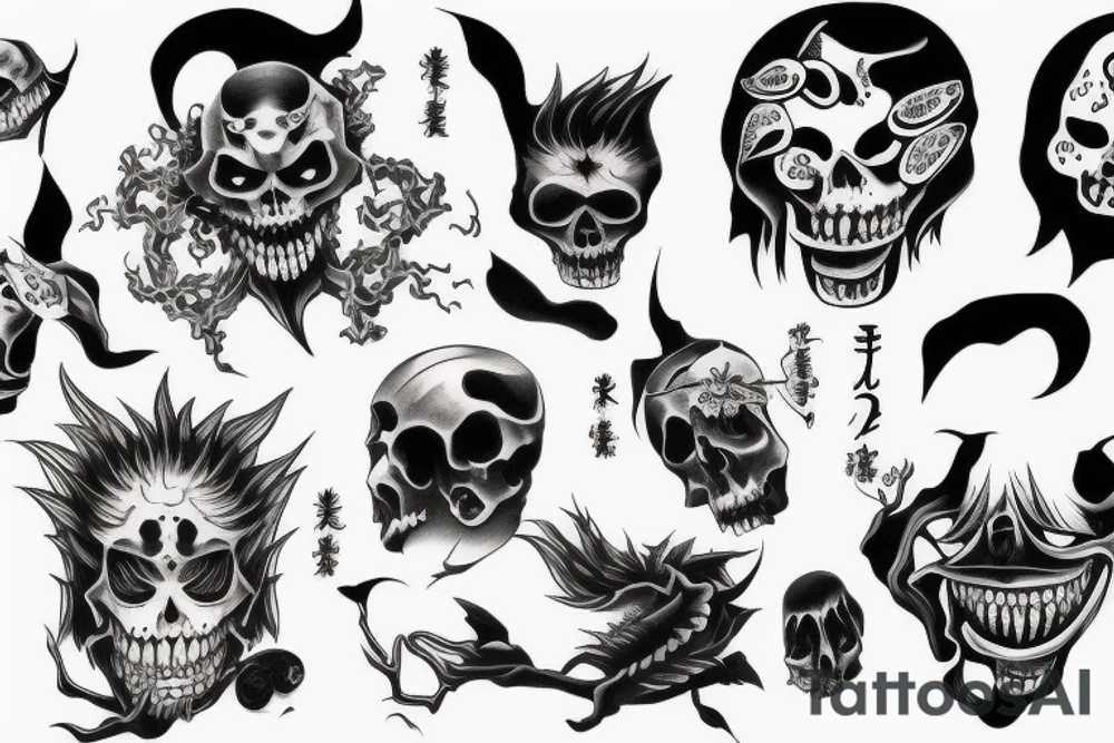 shinigami tattoo tattoo idea