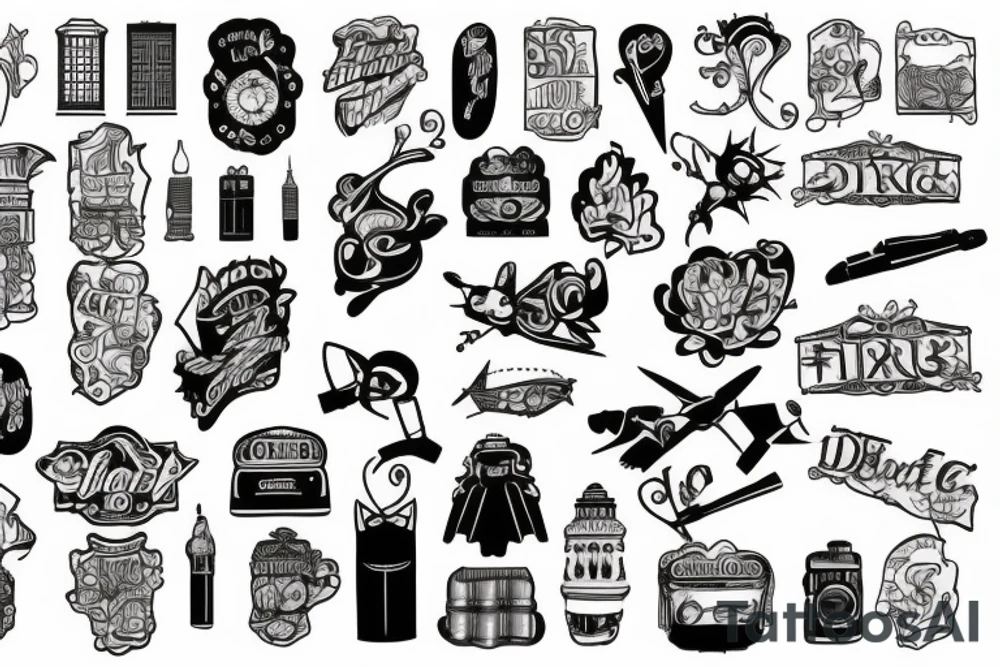 flat iron building tattoo idea