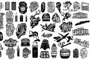 flat iron building tattoo idea