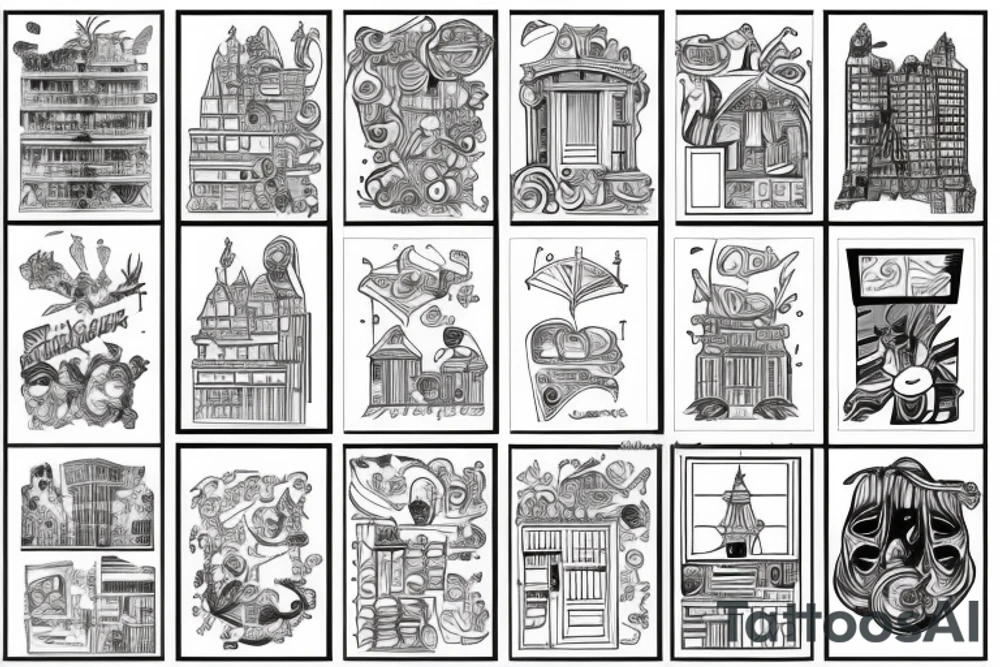 architecture tattoo idea