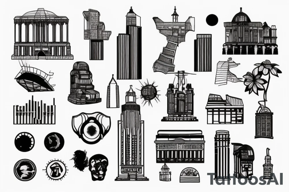 architecture tattoo idea