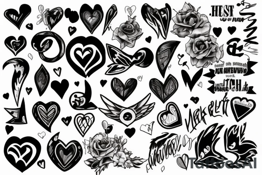 heart broken but still fighting tattoo idea