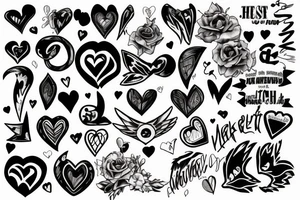 heart broken but still fighting tattoo idea