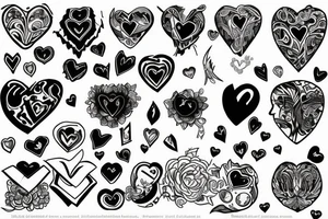 heart broken but still fighting tattoo idea