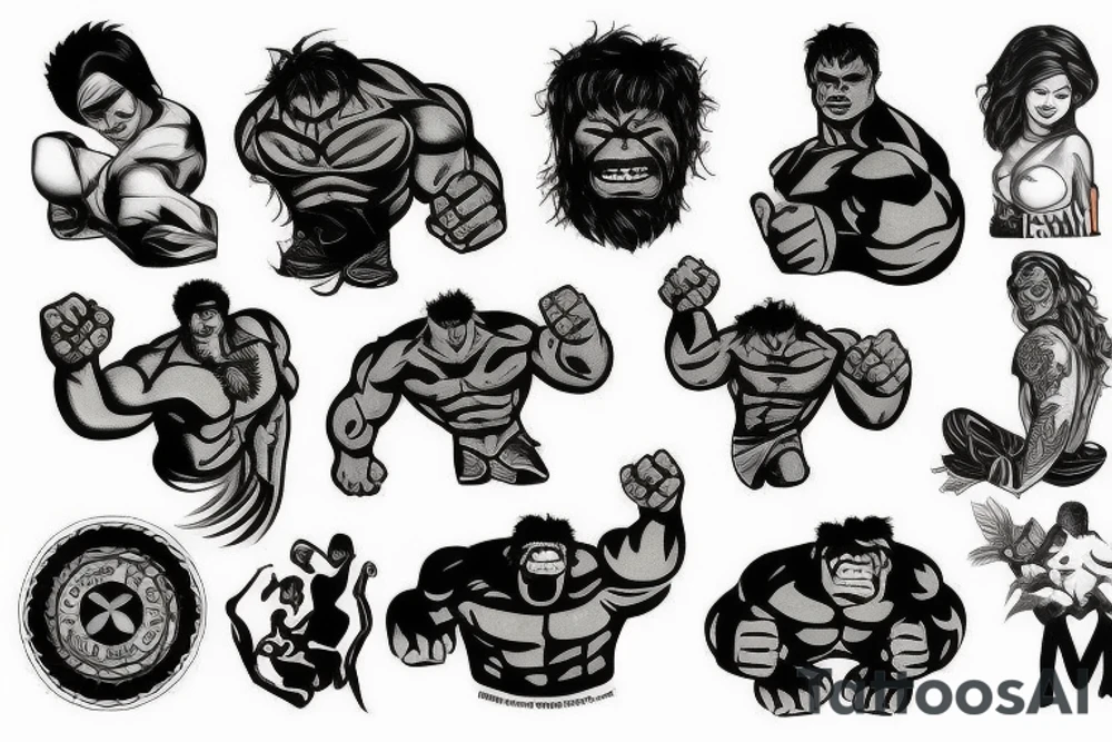 Hulk tattoo idea