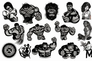 Hulk tattoo idea