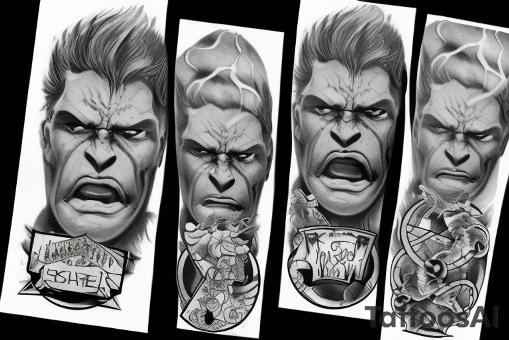 Hulk tattoo idea