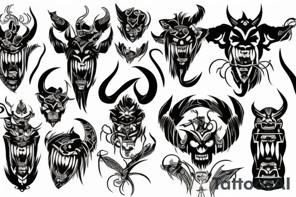 Demon tattoo idea
