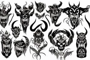 Demon tattoo idea
