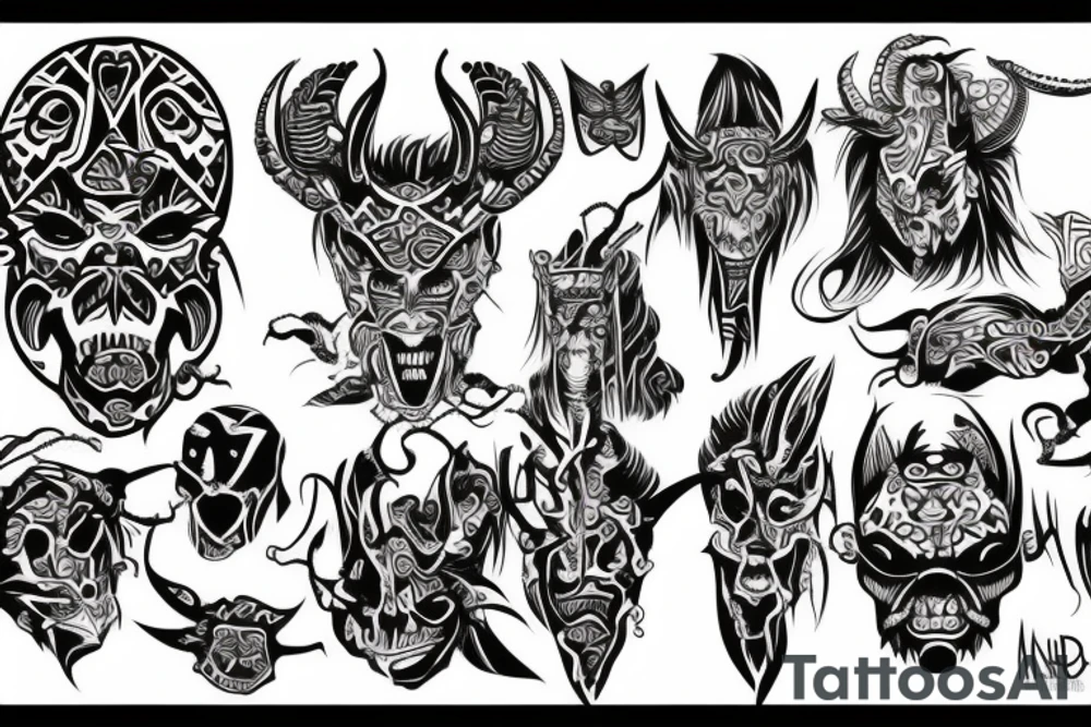 Demon tattoo idea