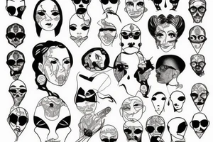 broken mirror with face in it tattoo idea