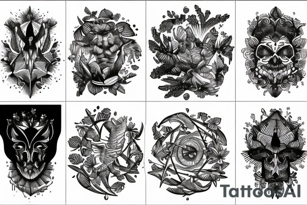 God's, nature and man tattoo idea