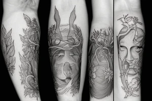God's, nature and man tattoo idea