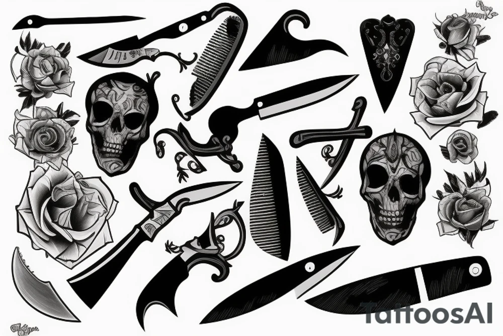 knife tattoo idea