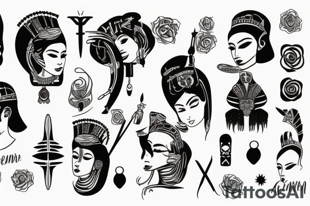cleopatra tattoo idea