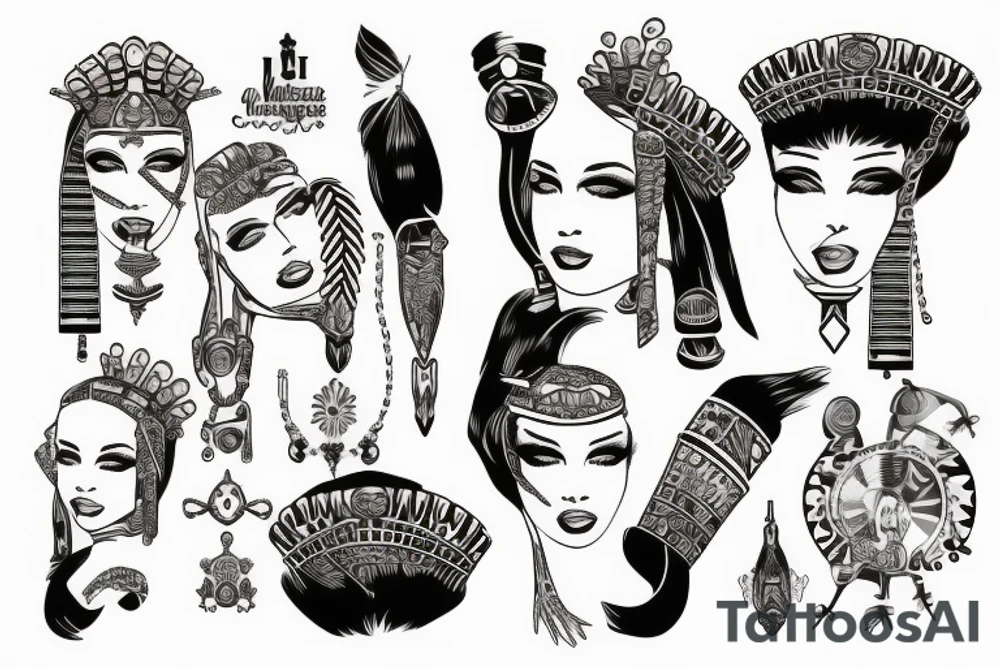 cleopatra tattoo idea