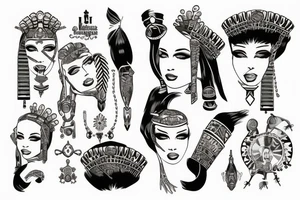 cleopatra tattoo idea