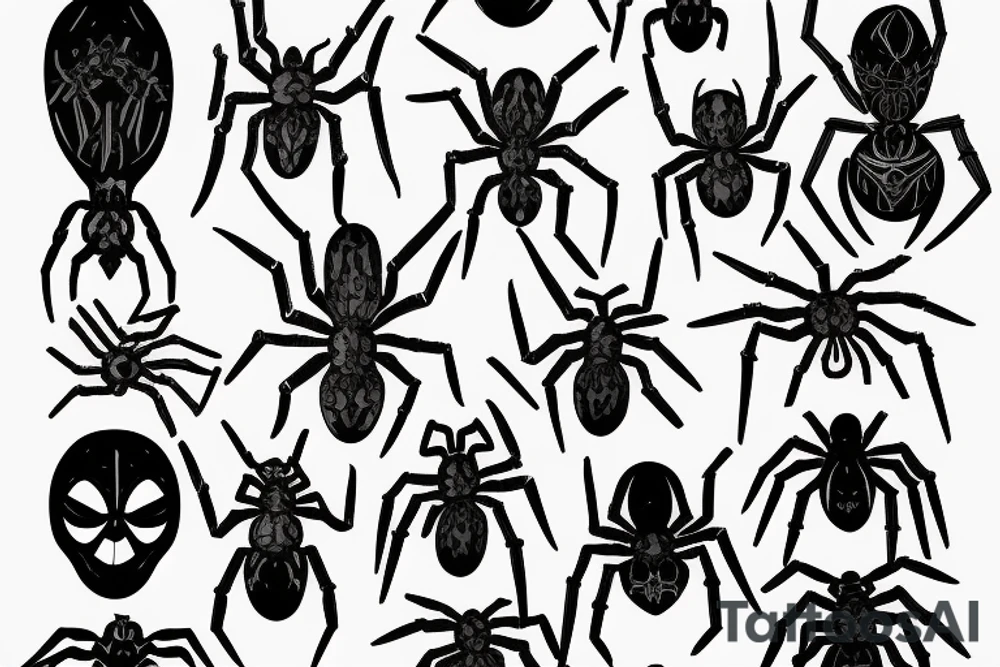 Spider tattoo idea