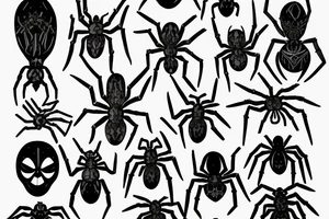 Spider tattoo idea