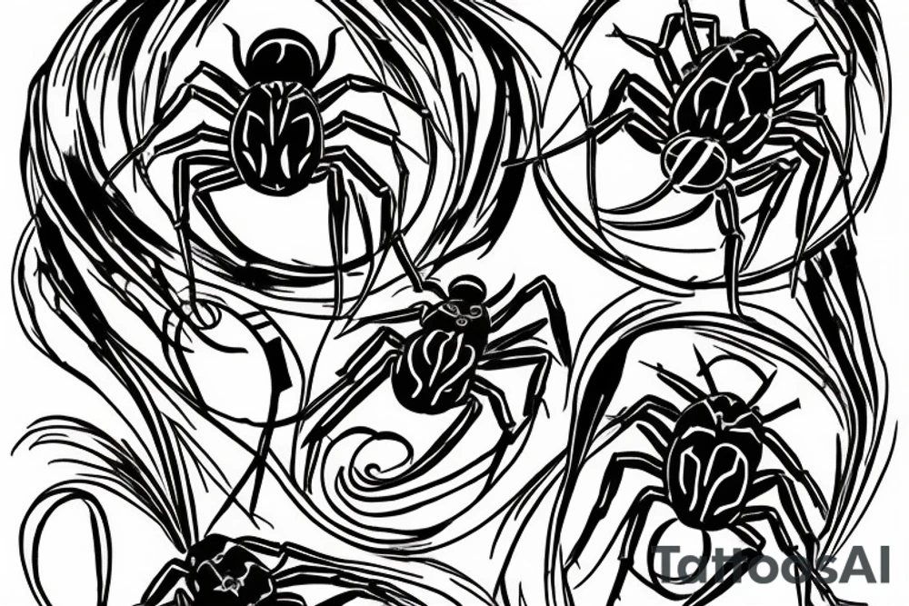 Spider tattoo idea