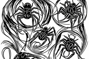 Spider tattoo idea