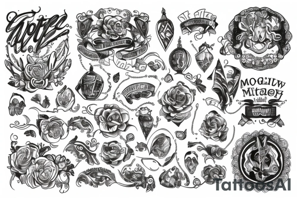 Mogilev town hall tattoo idea