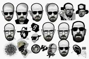 heisenberg and walter white tattoo idea
