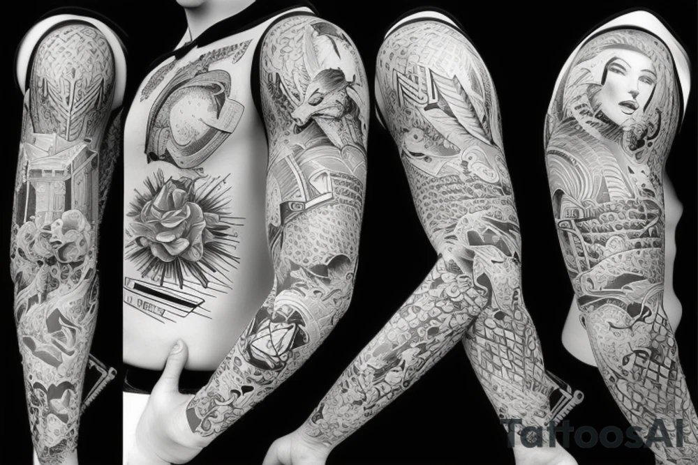 Mogilev city tattoo idea